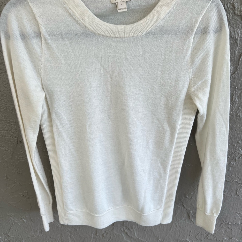 White Long Sleeve Sweater